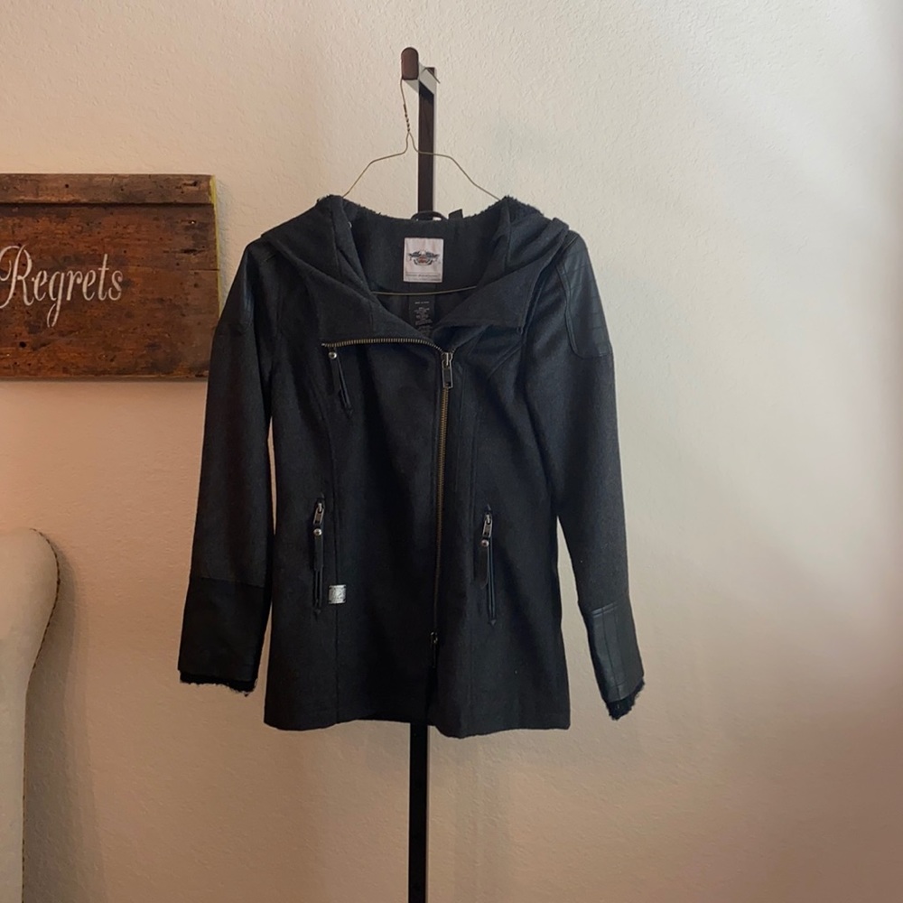 Harley Davidson grey and black jacket